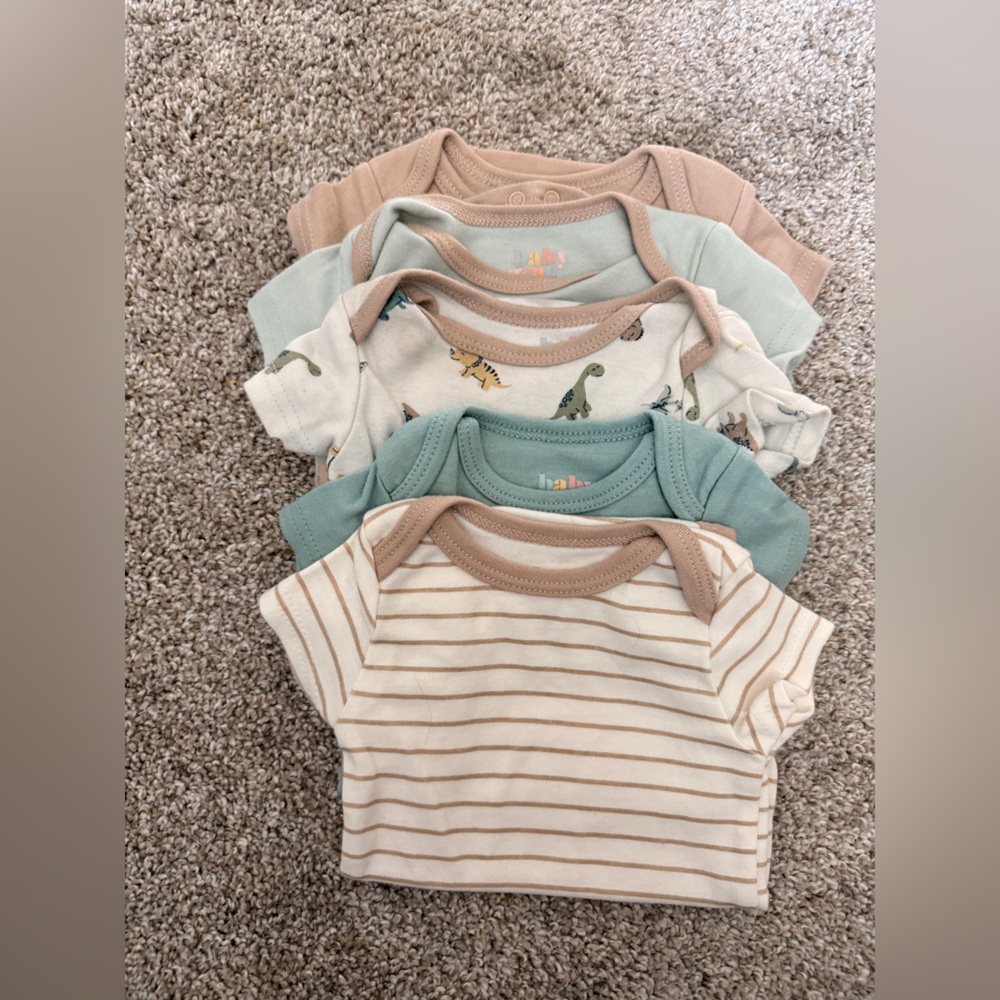 Baby Gear Beige Baby Onesie